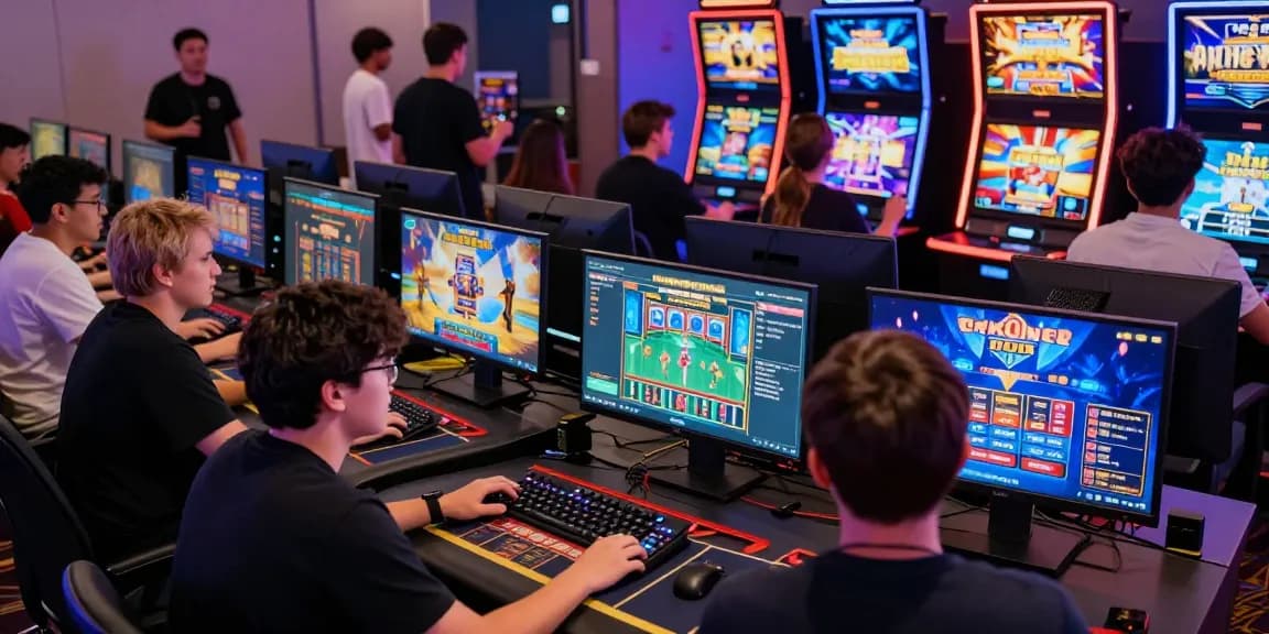 Engaging raja 328 online gaming scene with diverse players, colorful graphics, and interactive gameplay.