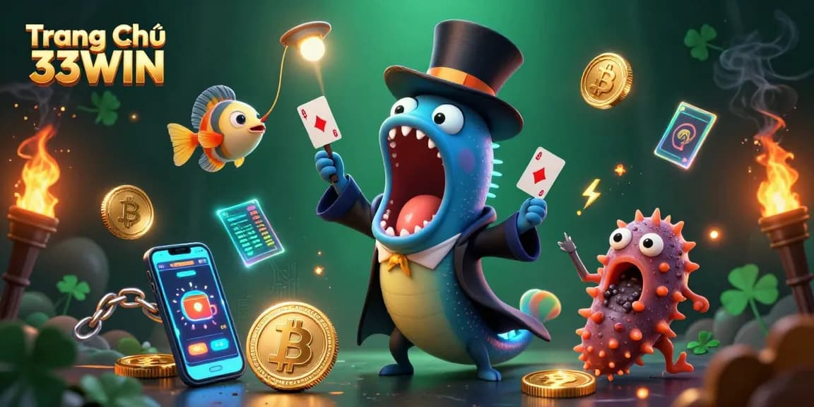 Experience exhilarating play at Trang Chủ 33WIN with magic acts from sea creatures, showcasing fun gambling.