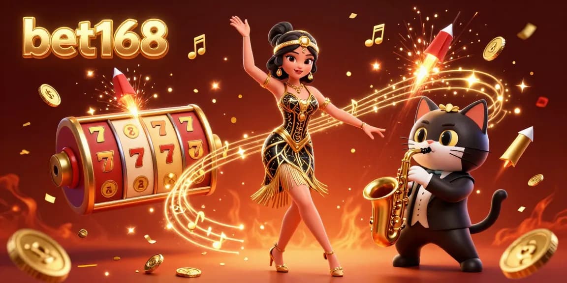 Win big at bet168 with dynamic 3D casino action featuring games and celebration!