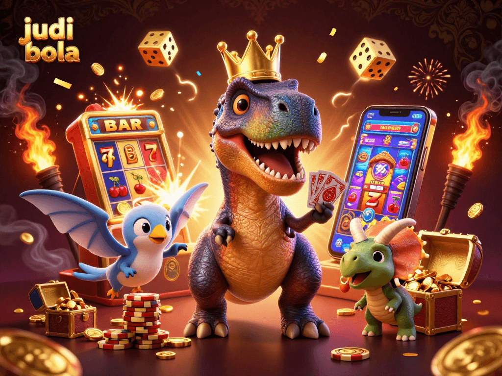 Engage in judi bola action with colorful characters and exciting casino elements.