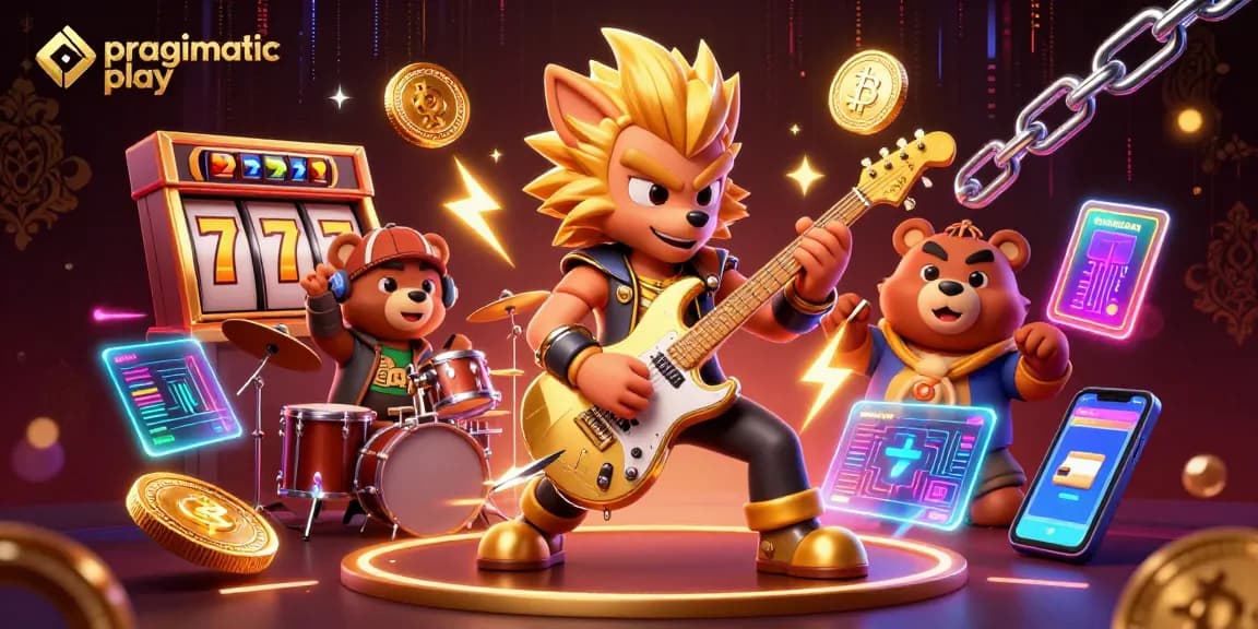 Permainan slot online dengan pragmatic play dan suasana kasino yang energik.