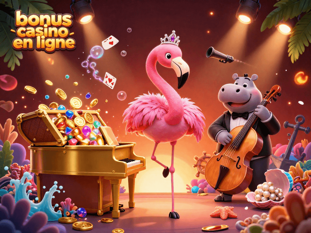 Débloquez le fun avec ce bonus casino en ligne en profitant de notre illustration dynamique sur les enjeux du jeu.