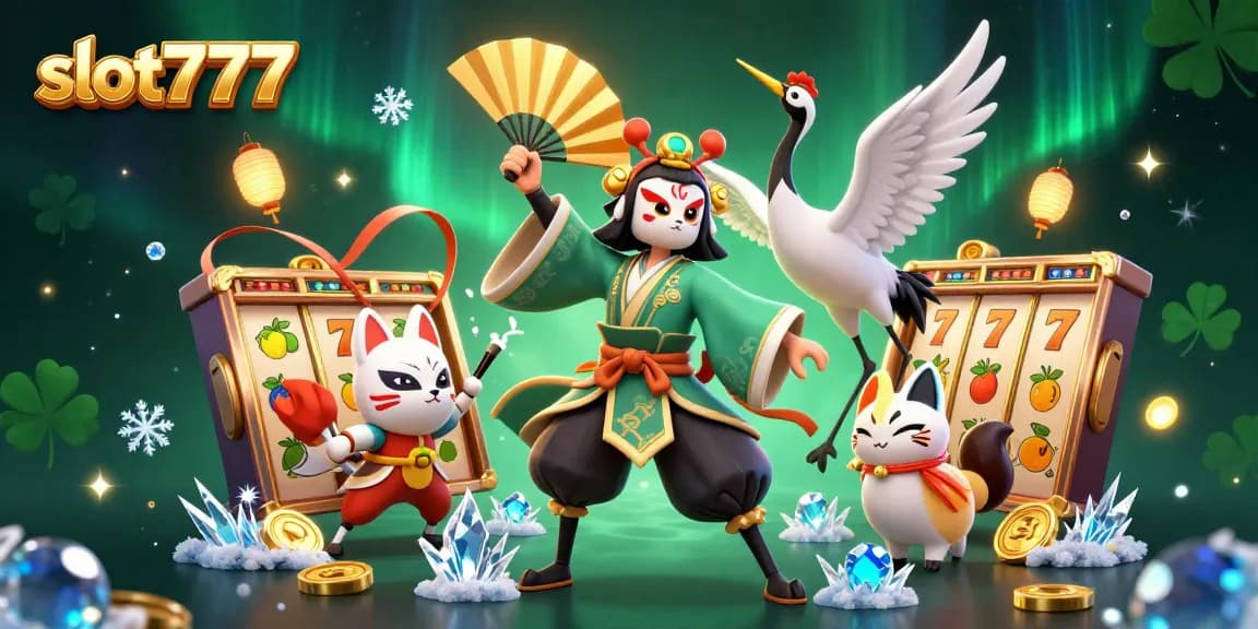 Spin to win with slot777 in an engaging, colorful, 3D casino scene filled with dynamic elements.