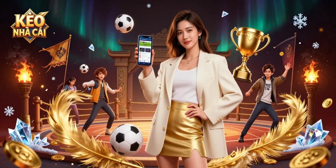 Experience KÈO NHÀ CÁI with engaging sports betting interactions in a vibrant digital setting.