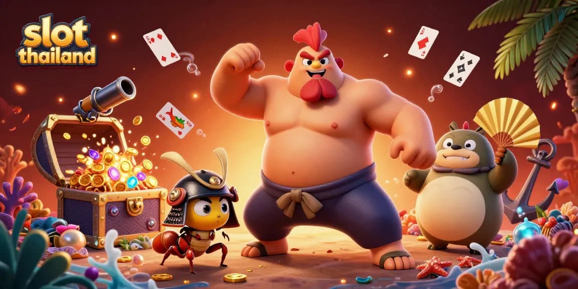 Experience big wins at slot thailand with colorful slot reels, gold coins, and dynamic gameplay.