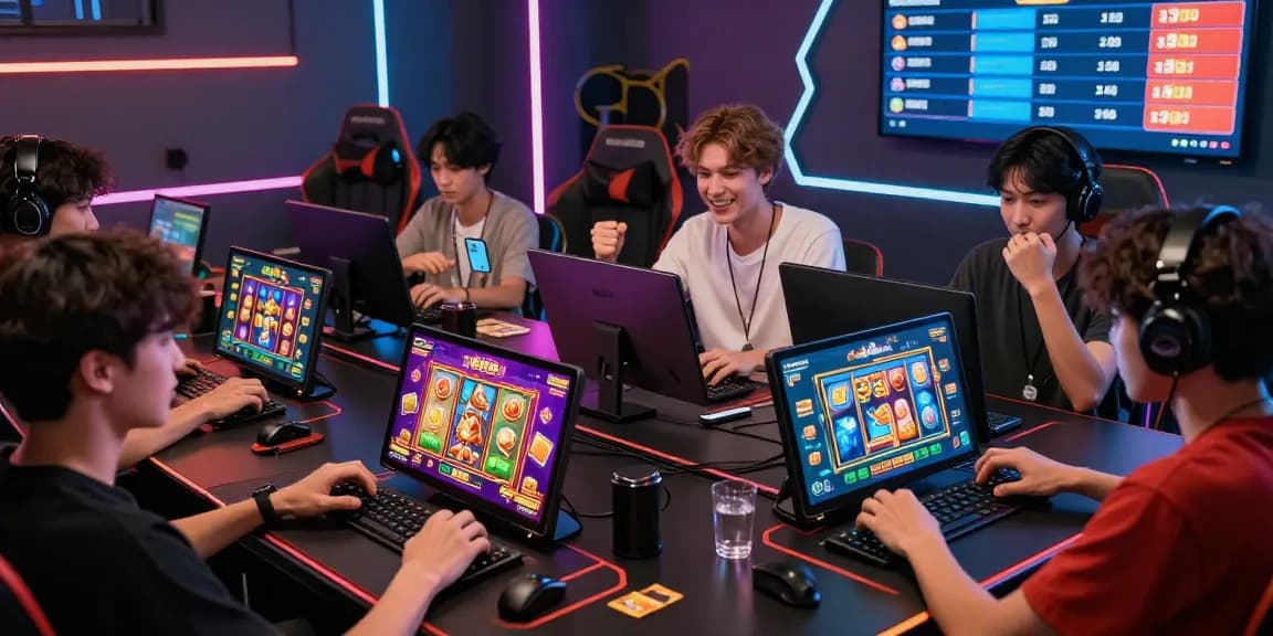 Engaging players enjoying the 68gamebai online gaming platform, showcasing vibrant game interfaces and immersive atmosphere.