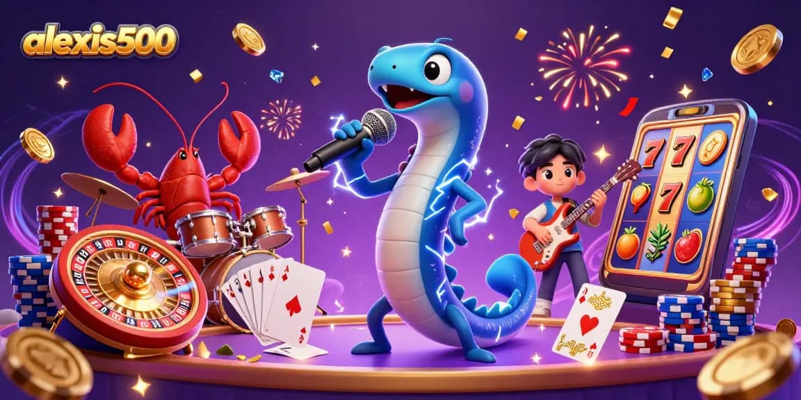 Experience winner excitement at alexis500 with vibrant underwater casino celebrating big wins.