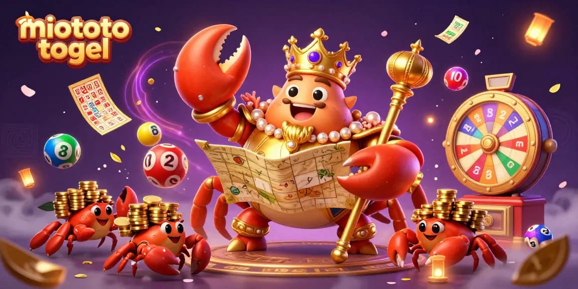 Experience the thrill of miototo togel with vibrant games and dynamic characters in a captivating illustration.