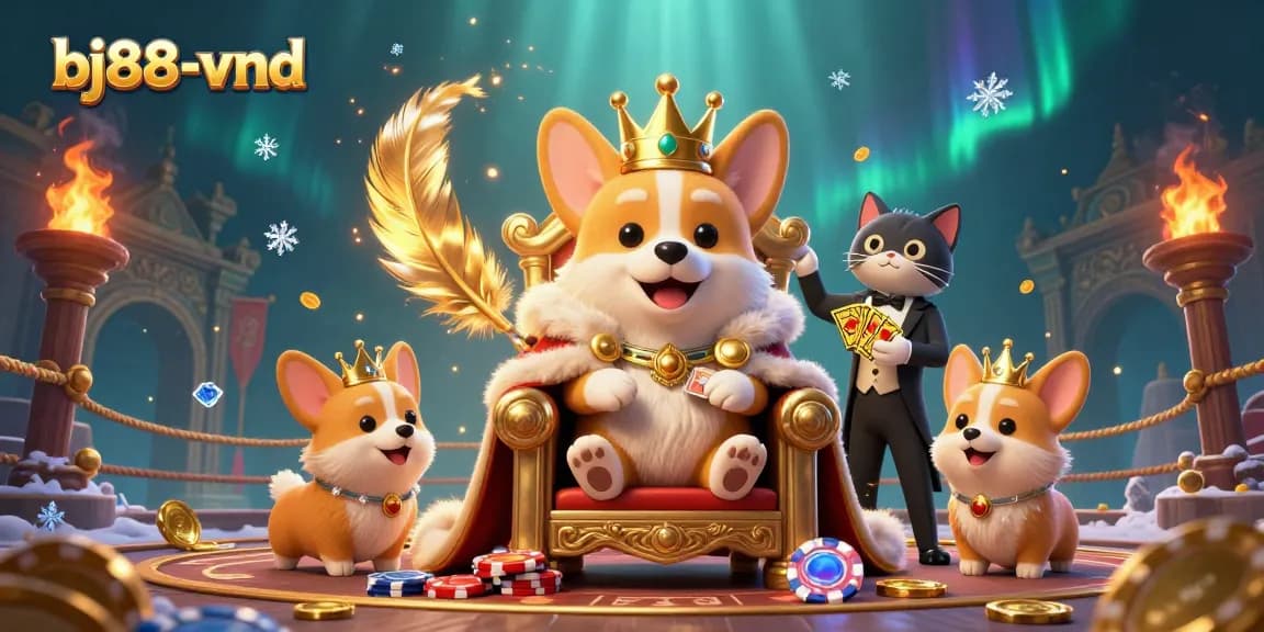 Experience the vibrant world of bj88-vnd through an engaging casino-themed illustration showcasing gaming excitement and rich visuals.