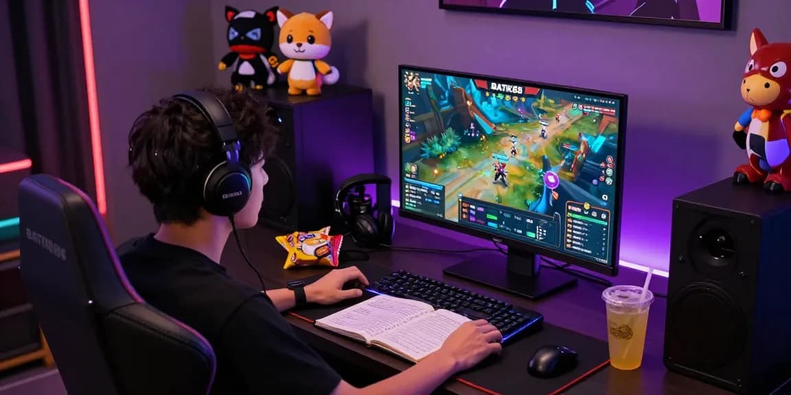 Pengguna BATIK88 bermain game online dengan antarmuka yang cerah dan suasana nyaman.