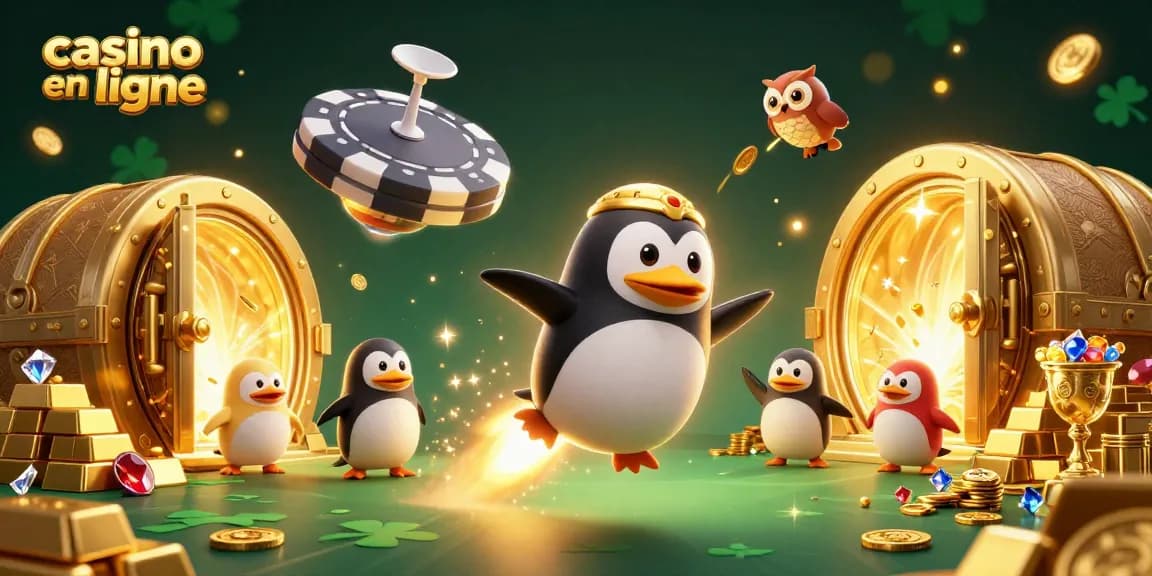 Jouez au casino en ligne et découvrez un monde merveilleux rempli de trésors d'or et de lumières éclatantes.