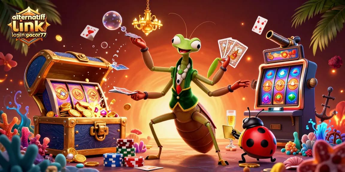 Experience gaming excitement with alternatif link login gacor77 in a vibrant casino scene.