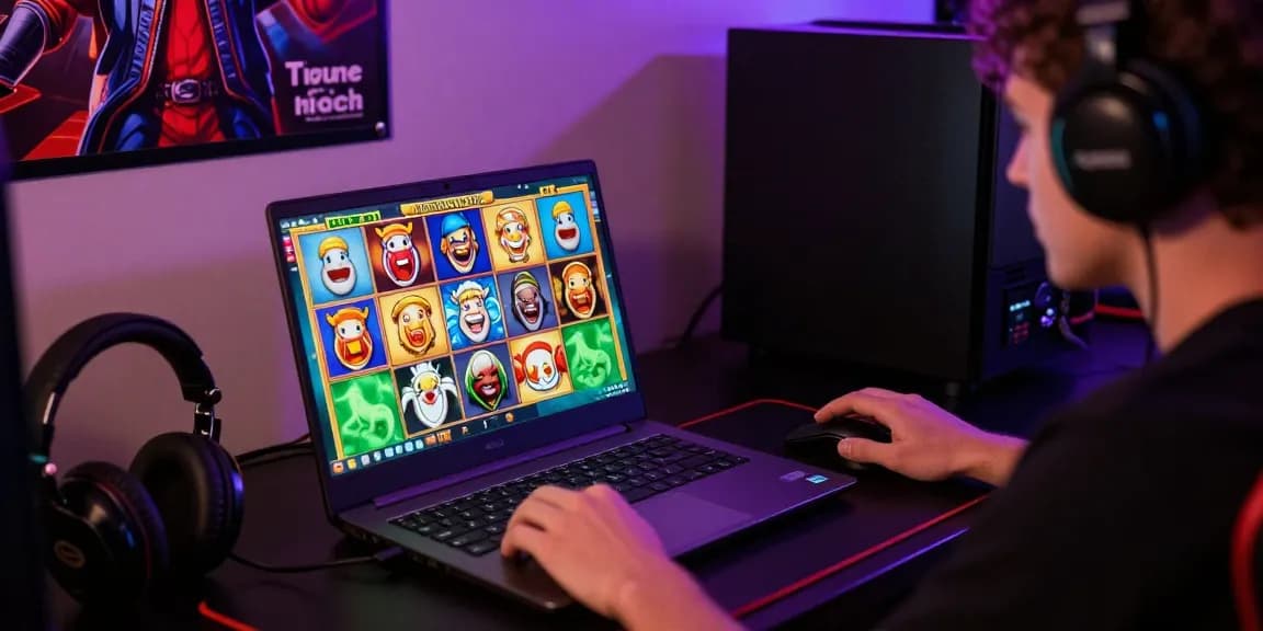 Pengalaman bermain slot online di Pasar88 dengan grafik warna-warni dan aksesori gaming