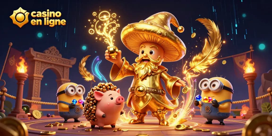 Jouez à un casino en ligne avec des jeux dynamiques et des personnages enchanteurs dans un univers magique.