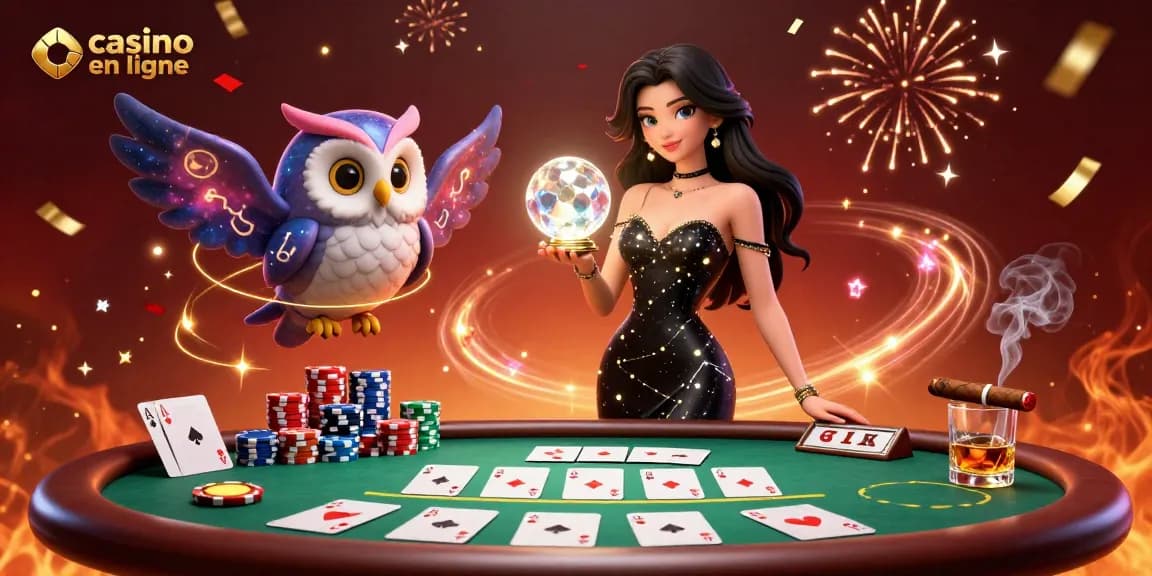Vivez des jeux palpitants au casino en ligne avec une atmosphère vibrante et des éléments de poker passionnants.