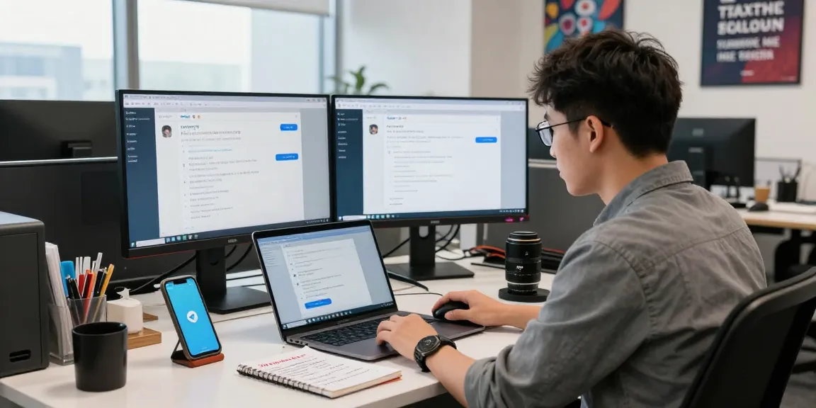 Accessing telegram blocked china in a modern workspace with VPN solutions.