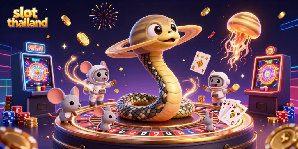 Spin the reels with exciting slot thailand action and vibrant cosmic characters.