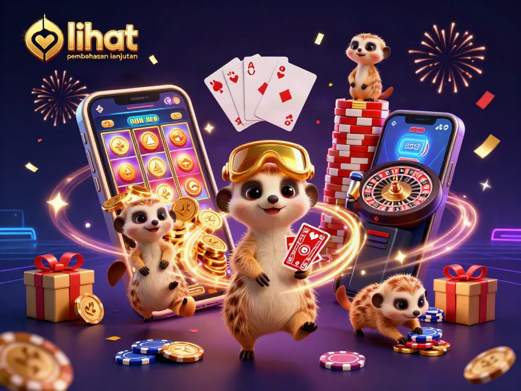 lihat pembahasan lanjutan tentang kasino dengan meerkat lucu yang menjalankan operasi kasino.