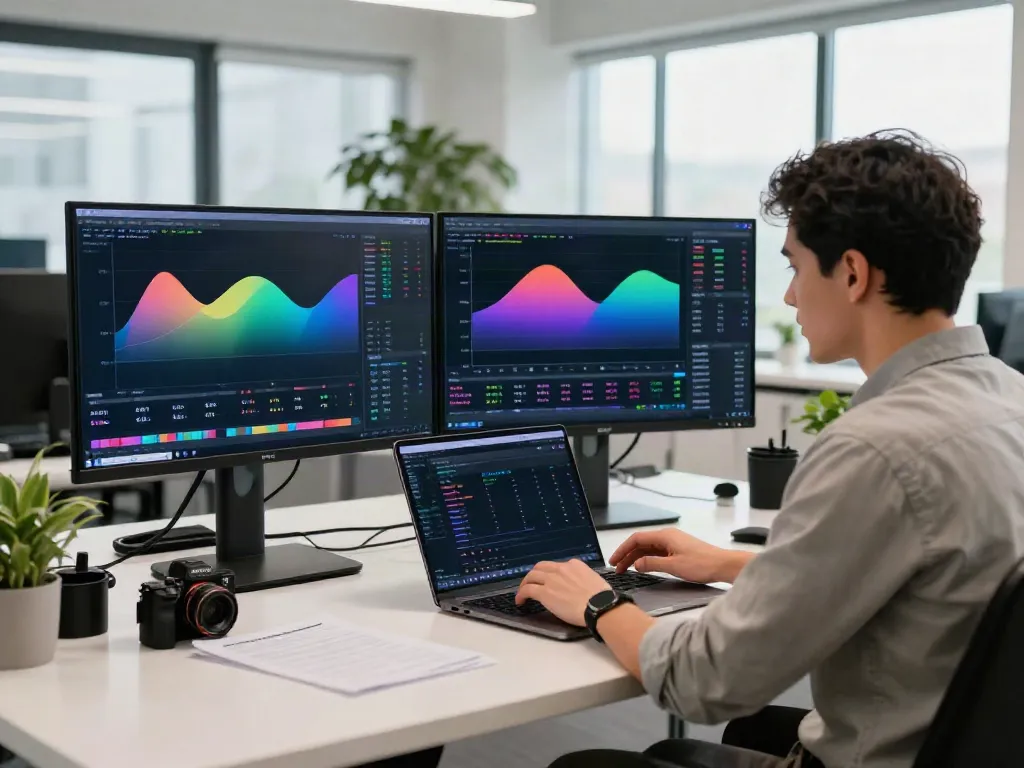 Dynamic TradingView workspace with charts & financial analysis tools.