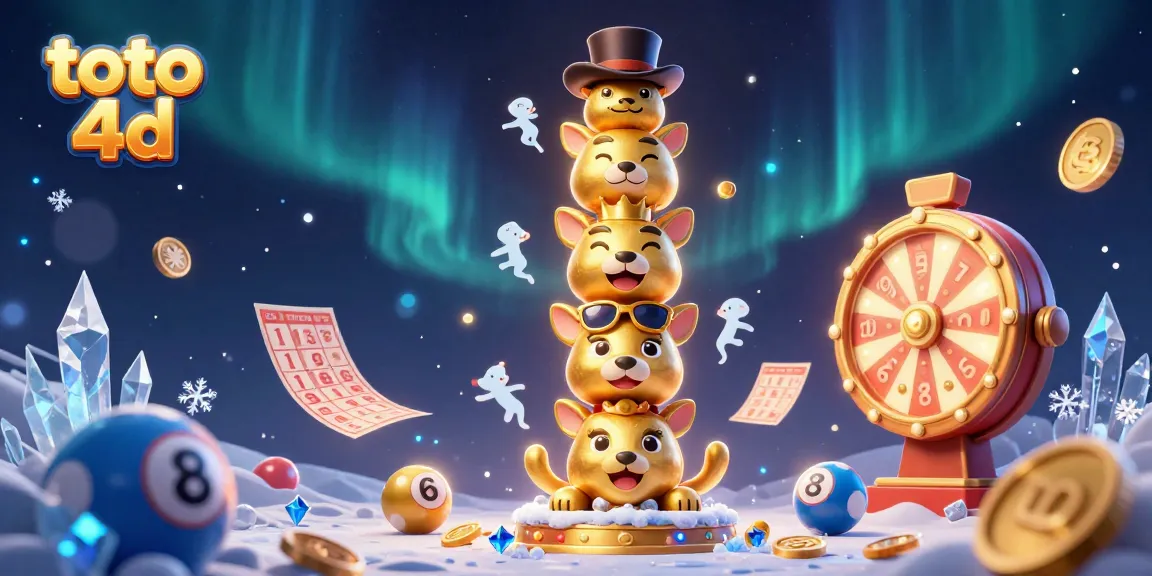 Experience the thrill of toto 4d lottery with vibrant characters and dynamic elements in this engaging illustration.