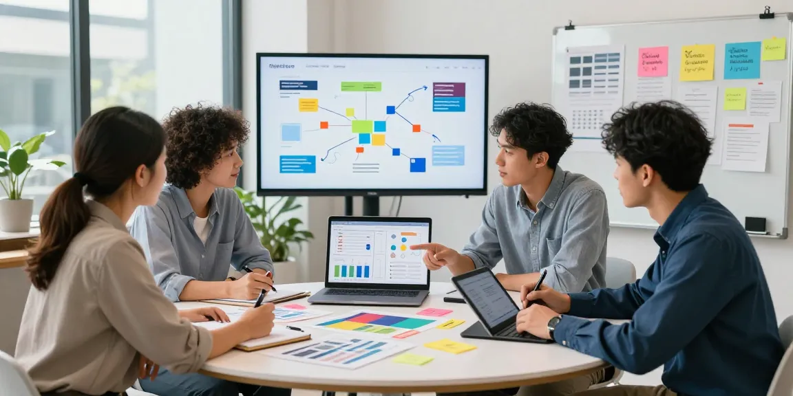 Team collaborating on digital growth tools for small businesses in a modern office setting.