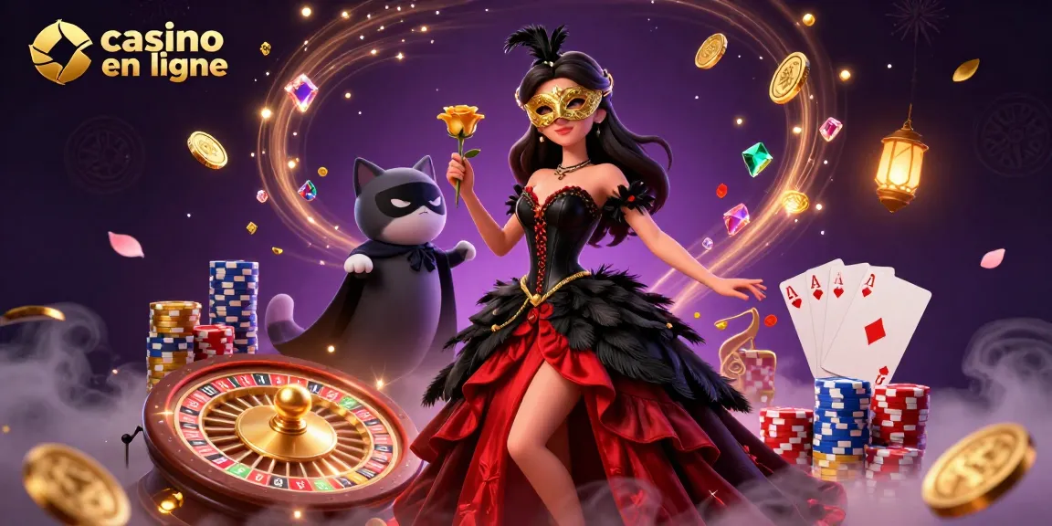 Plongez dans le monde dynamique du casino en ligne avec des personnages captivants et des éléments de jeu dynamiques.