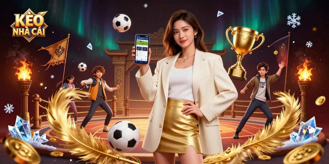 Experience KÈO NHÀ CÁI with engaging sports betting interactions in a vibrant digital setting.