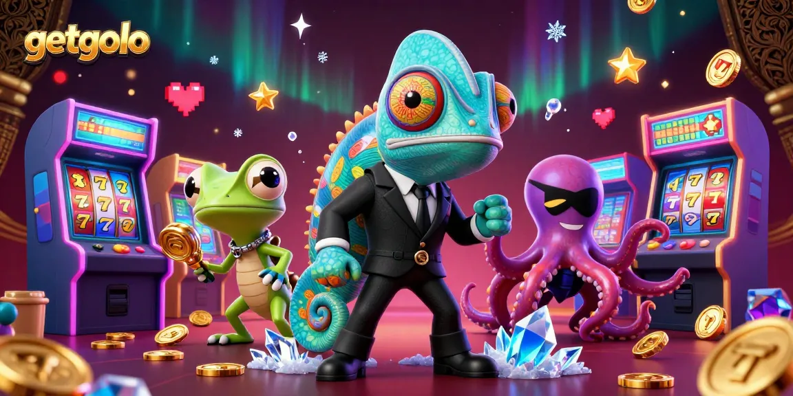 Experience the vibrant world of getgolo with thrilling slot reels, characters, and dynamic casino visuals.