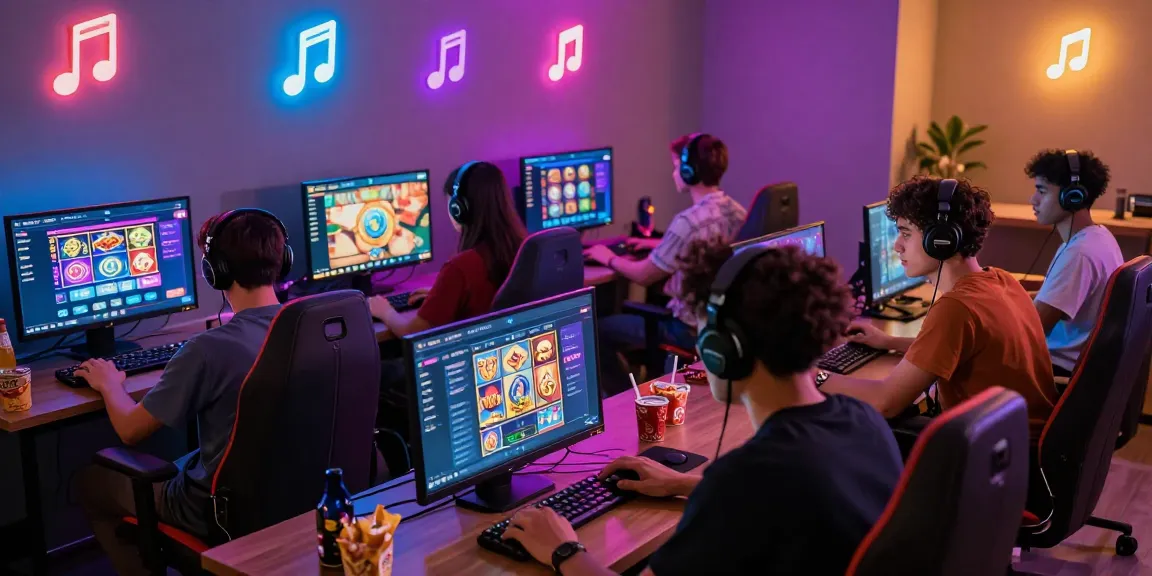 Engaging HAHA178 login scene with diverse players enjoying a vibrant gaming atmosphere, highlighting user-friendly interface and lively music slots.